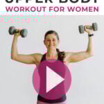 Pin for Pinterest - best upper body exercises for women