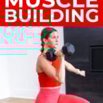 woman performing dumbbell reverse lunge