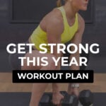 woman performing sumo squat as part of quad and glute workout