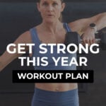 woman performing shoulder raise as part of back and shoulder workout